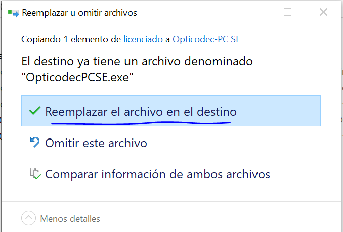 Reemplazamos el archivo por el que contiene la carpeta "licenciado"